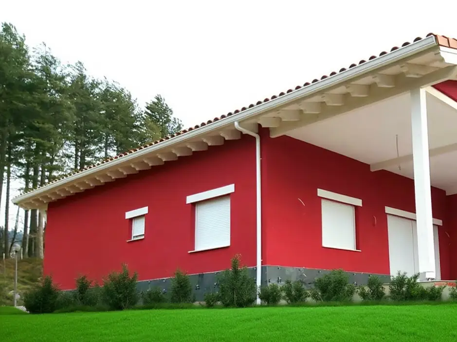 Ejemplo de instalación de canalón contínuo fabricado in situ