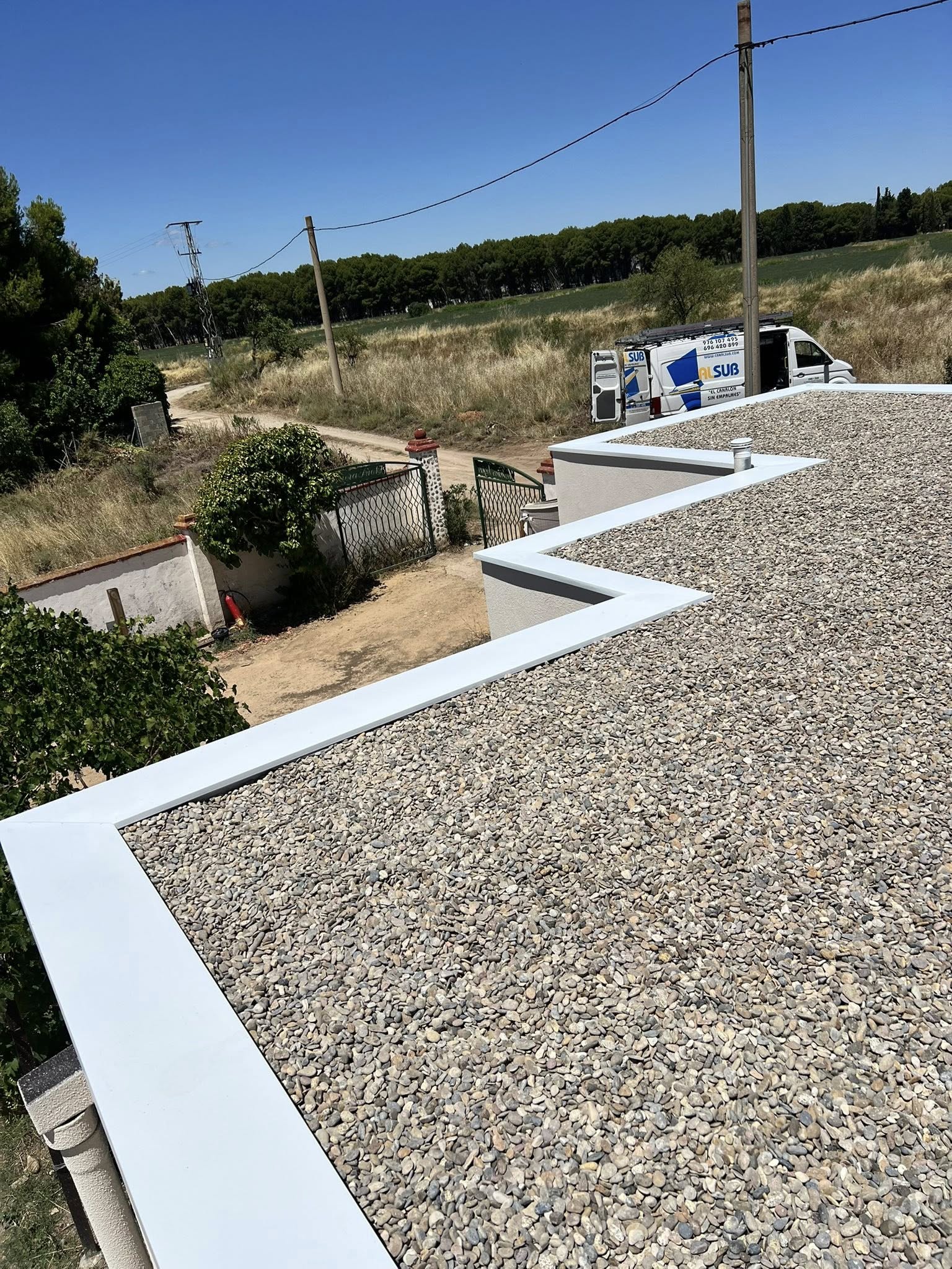 Cubremuro metálico de aluminio